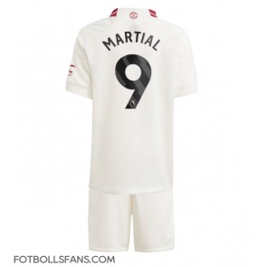 Manchester United Anthony Martial #9 Replika Tredje Tröja Barn 2023-24 Kortärmad (+ Korta byxor)